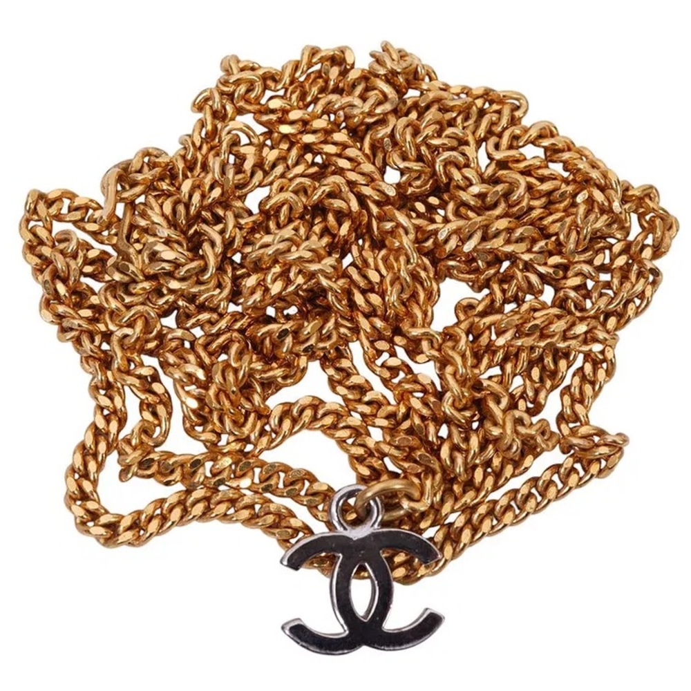 Chanel Gold Tone Belt with CC Charm